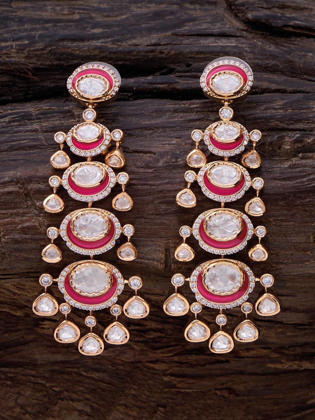

Kushal's Fashion Jewellery White Contemporary Drop Earrings