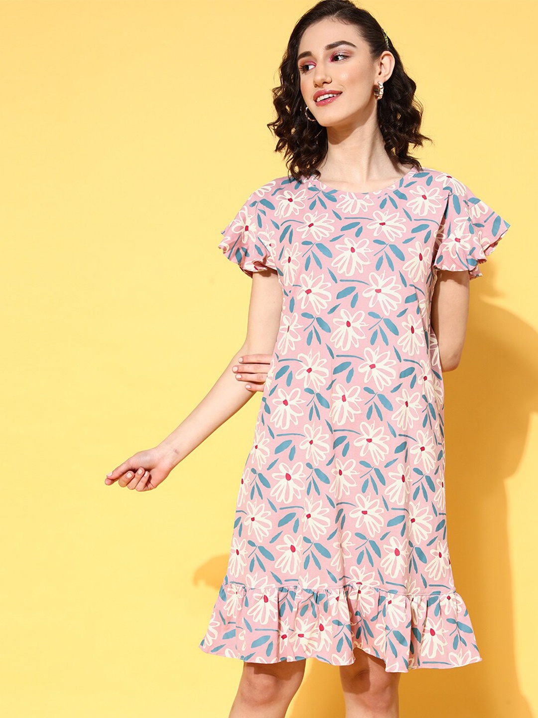 

beebelle Pink Printed Nightdress