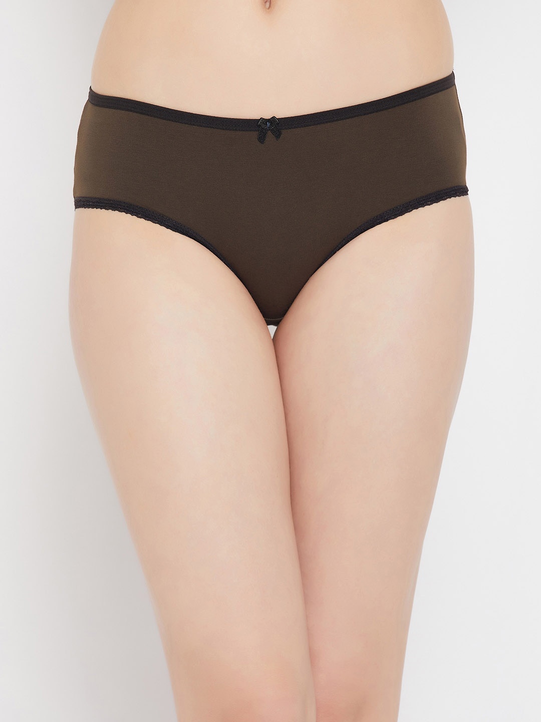 

Clovia Women Mid-Waist Cotton Hipster Briefs PN2521B17S, Olive