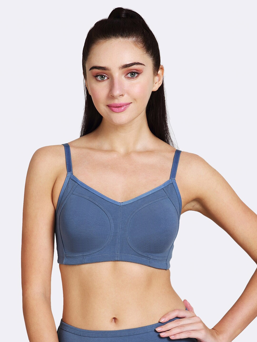 

Van Heusen Non-Padded Full Coverage Anti Bacterial Seamless Everyday Bra, Blue