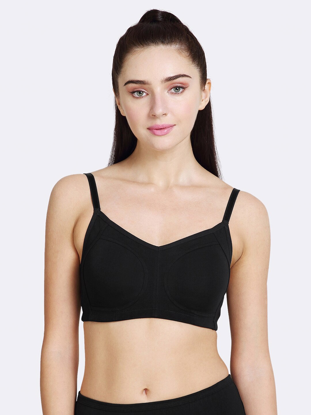 

Van Heusen Women Anti Bacterial Wireless M Frame Bra, Black