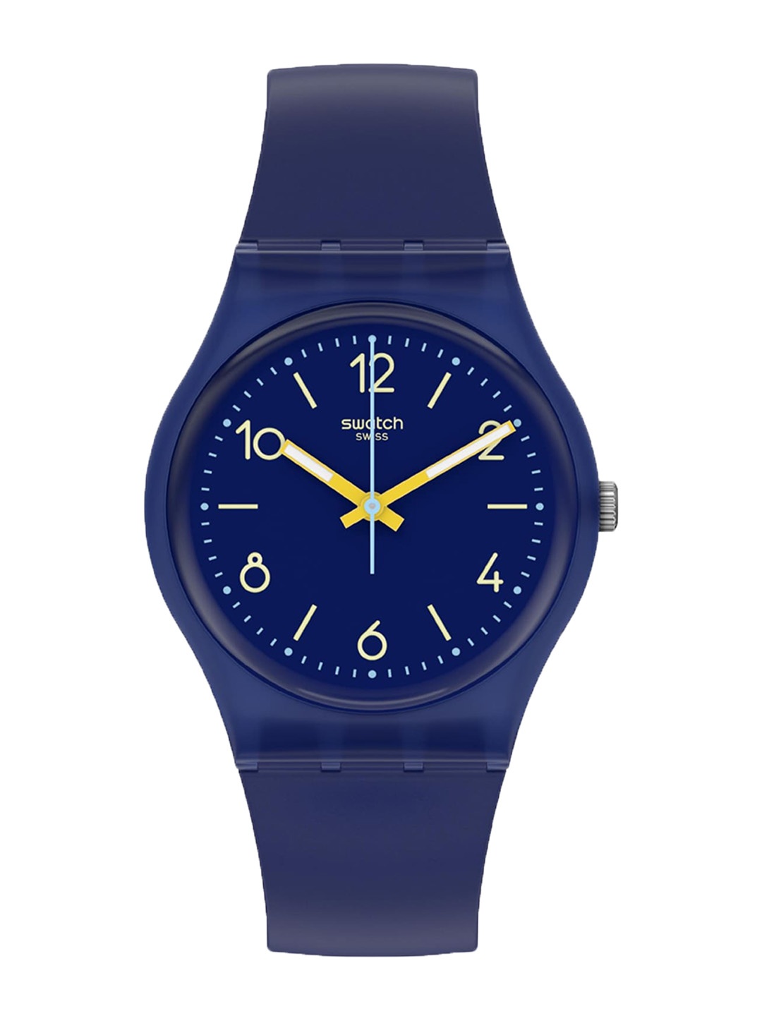 

Swatch Unisex Ceramic Straps Analogue Watch SO28N108, Blue