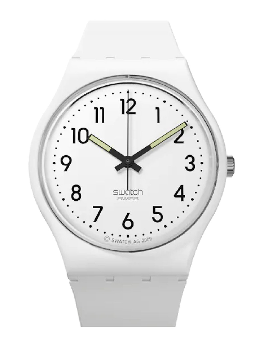 

Swatch Unisex Round Dial Analogue Watch GW151O, White