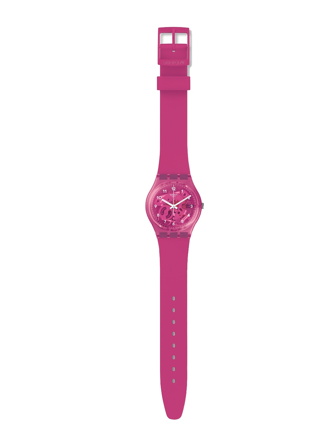 

Swatch Unisex Printed Dial Analogue Watch GP166, Pink