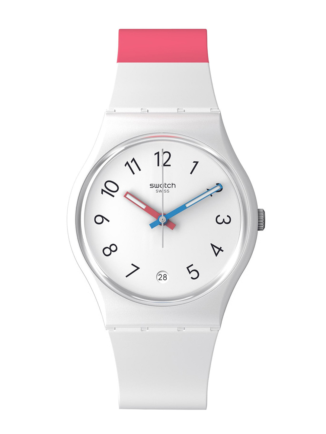 

Swatch Unisex Printed Dial Analogue Watch SO28W400, White