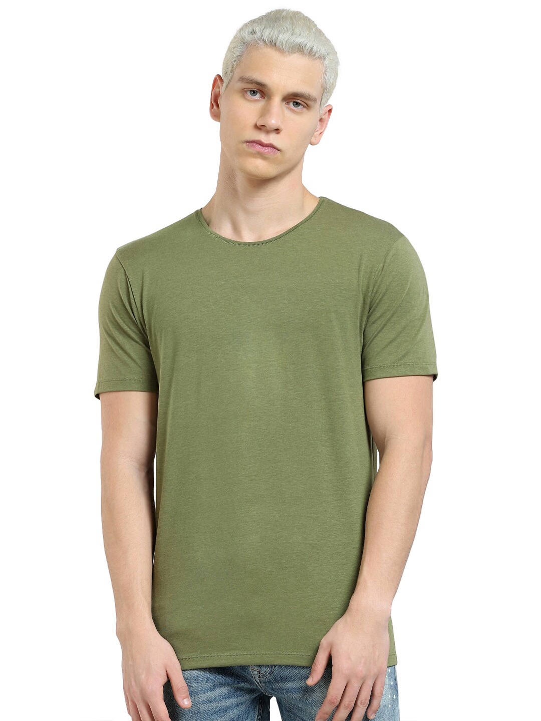 

Jack & Jones Short Sleeve Round Neck Slim Fit T-shirt, Green