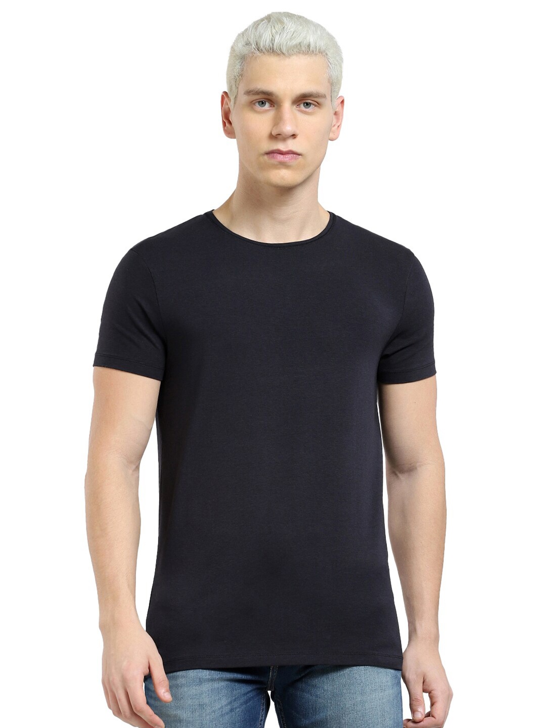 

Jack & Jones Short Sleeve Round Neck Slim Fit T-shirt, Black