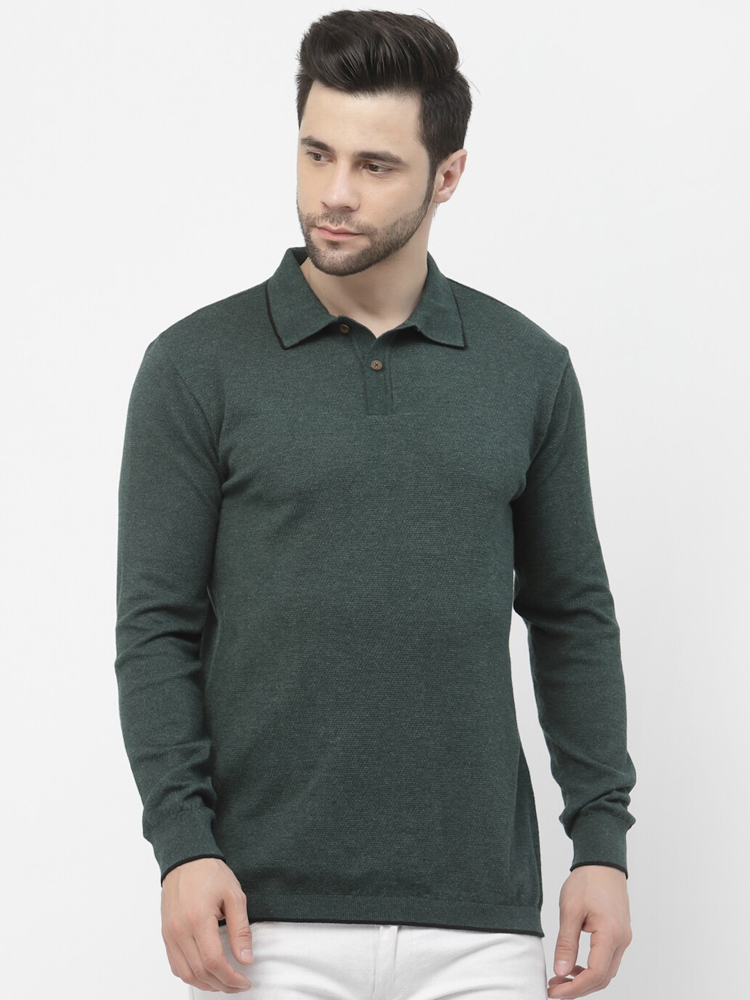 

Kalt Polo Collar T-shirt, Green