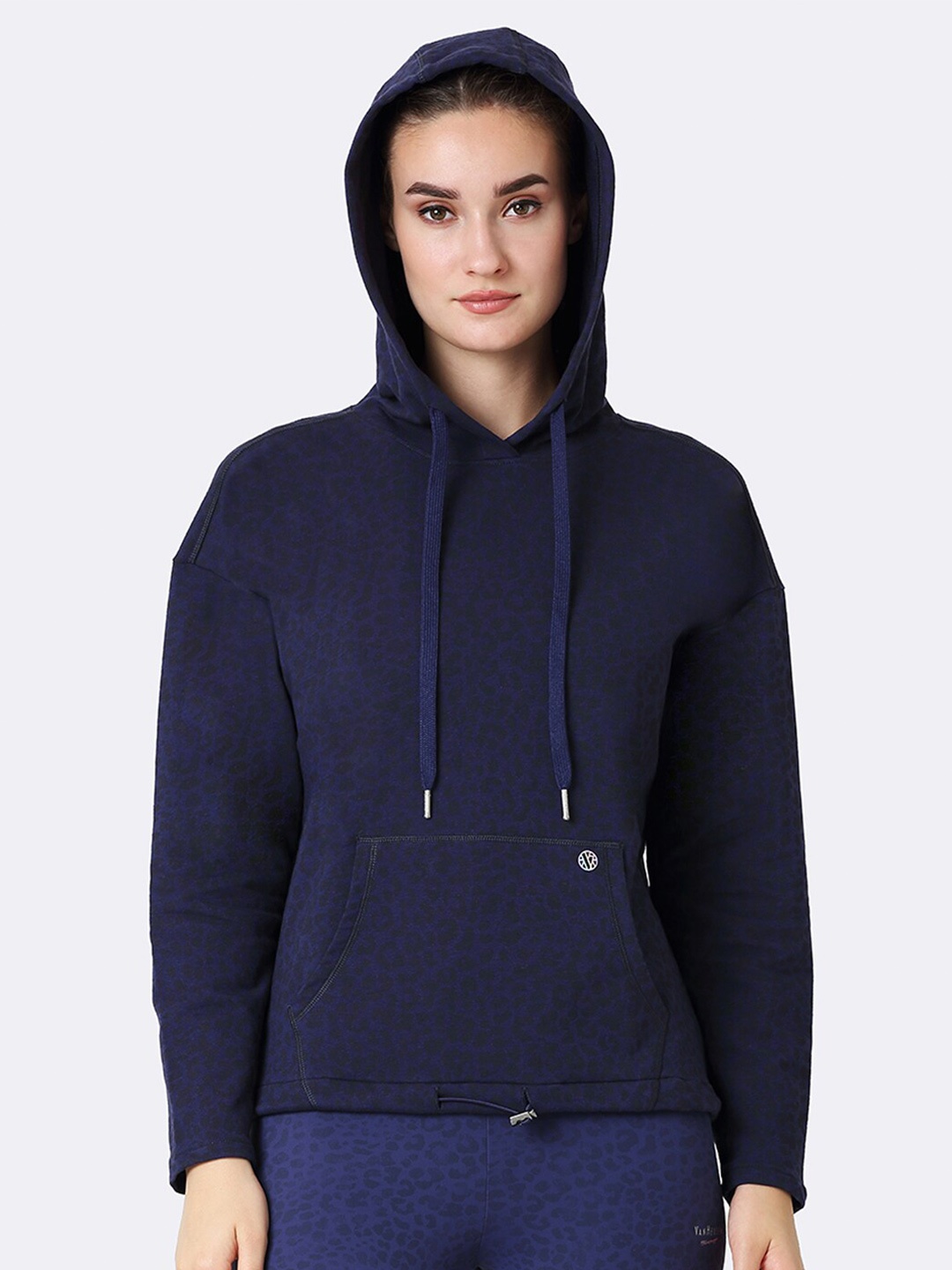 

Van Heusen Athleisure Women Long Sleeve Reflective Trim Hoodie, Blue