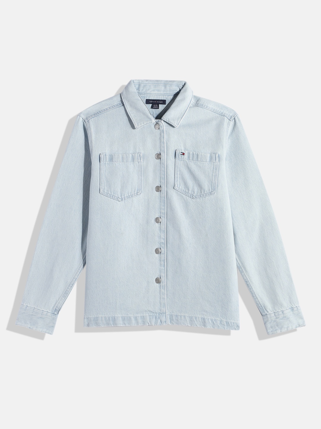 

Tommy Hilfiger Boys Faded Denim Shirt, Blue
