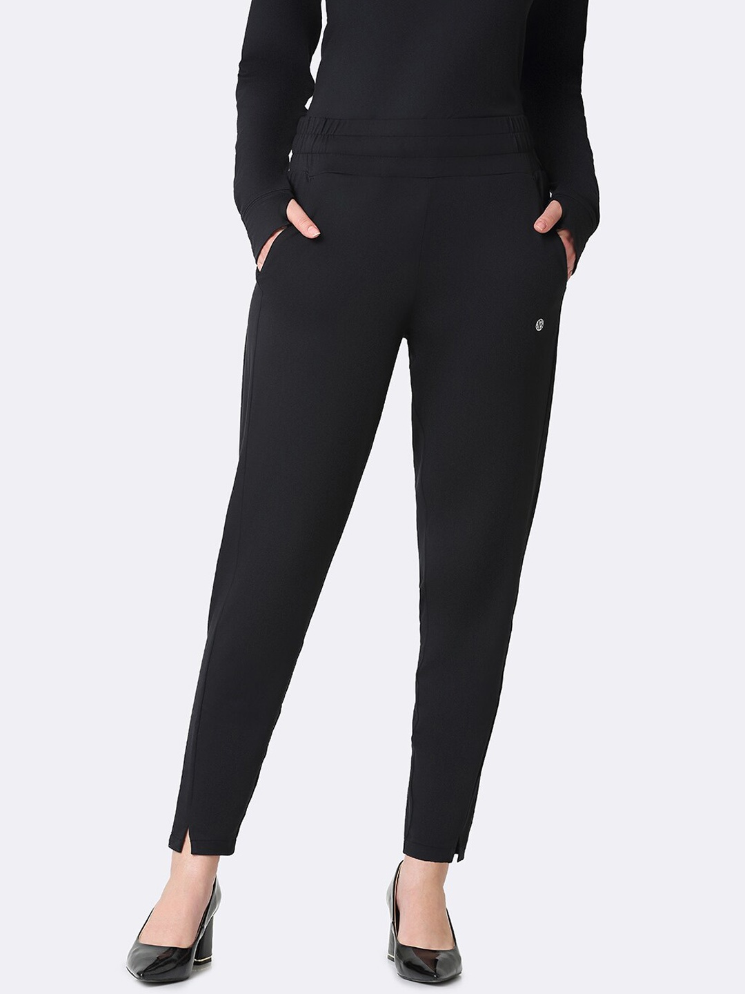 

Van Heusen Athleisure Women Anti Bacterial Moisture Wicking Pants, Black