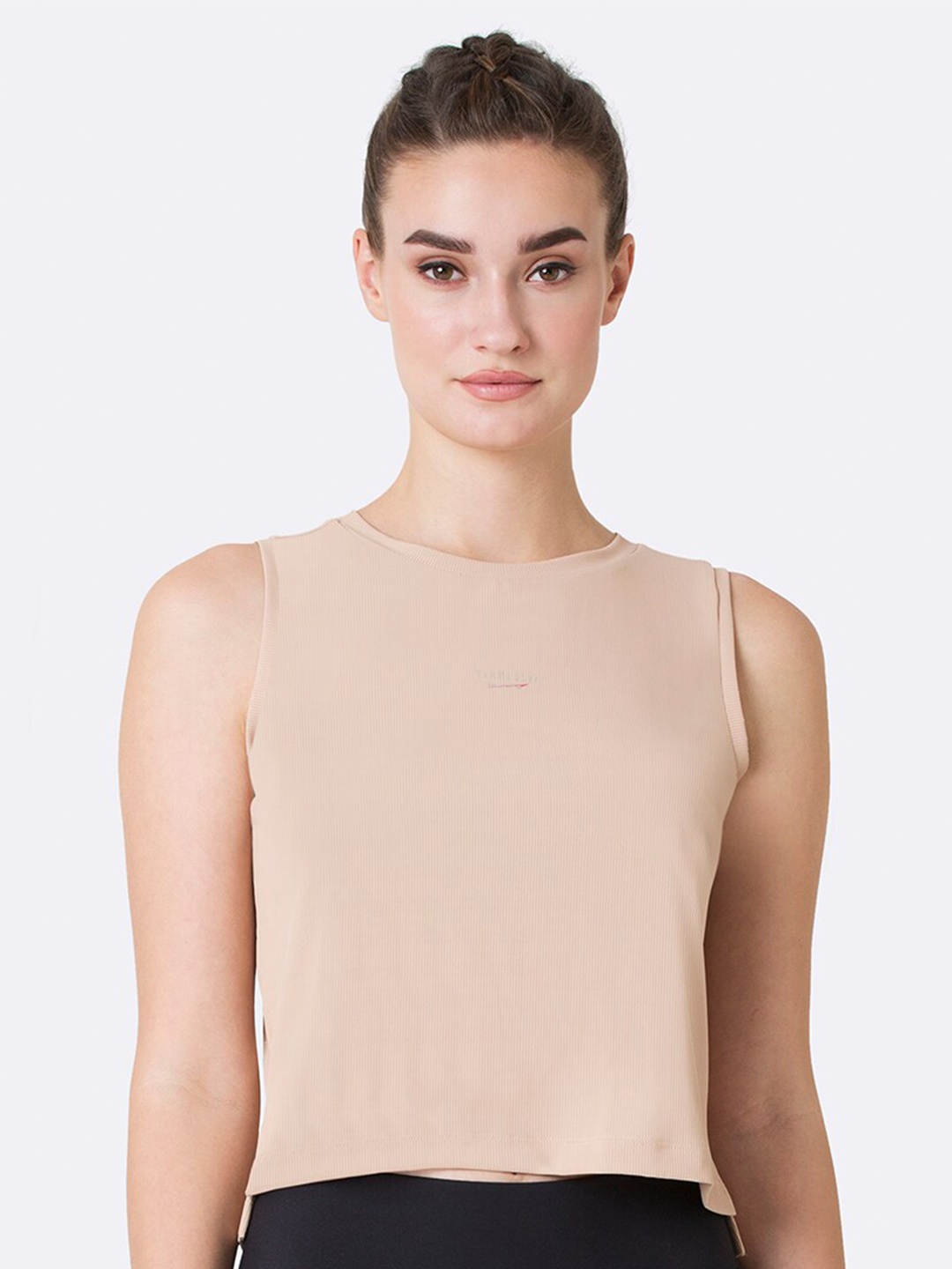 

Van Heusen Proactive Quick Dry High Stretch Cropped Top, Beige