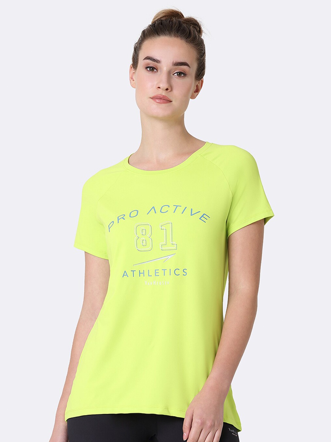 

Van Heusen Proactive Antibacterial Round Neck T-Shirt, Lime green