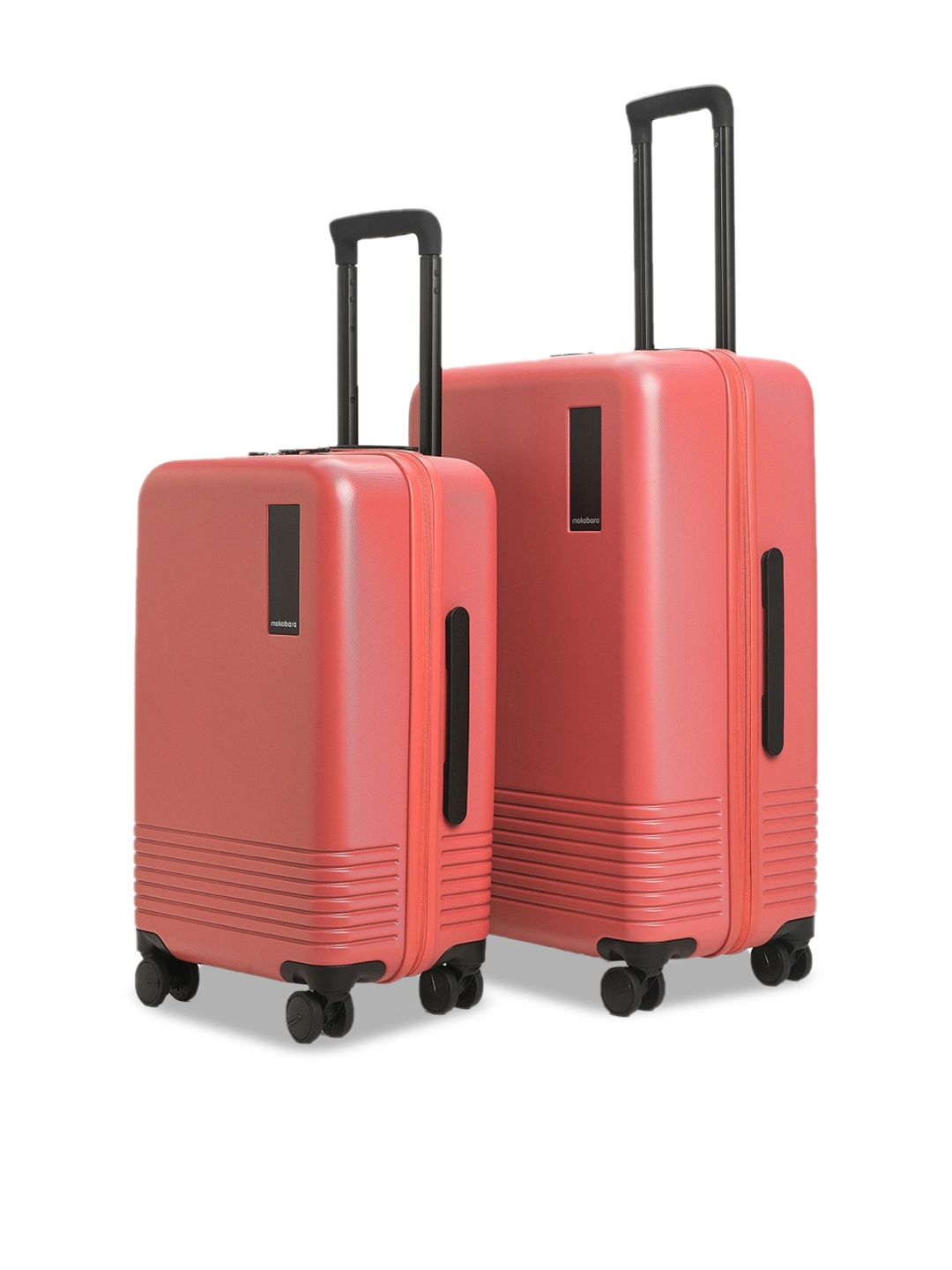 

MOKOBARA Set Of 2 Hard-Sided Trolley Suitcases, Red