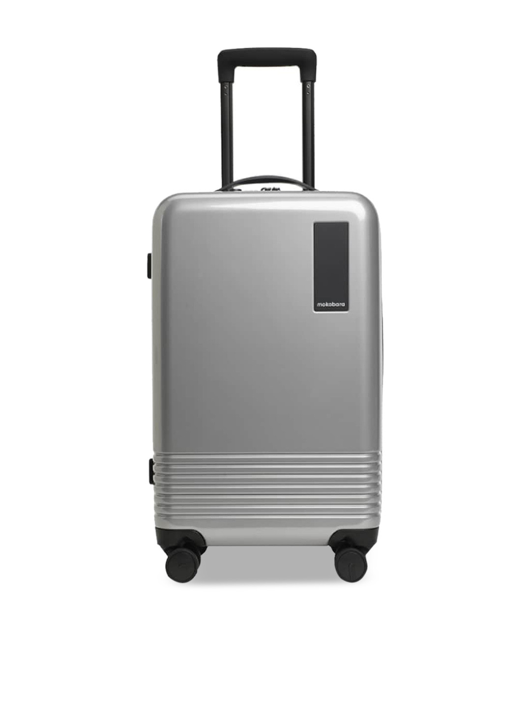 

MOKOBARA Hard-Sided USB Charging Socket Small Trolley Suitcase, Steel