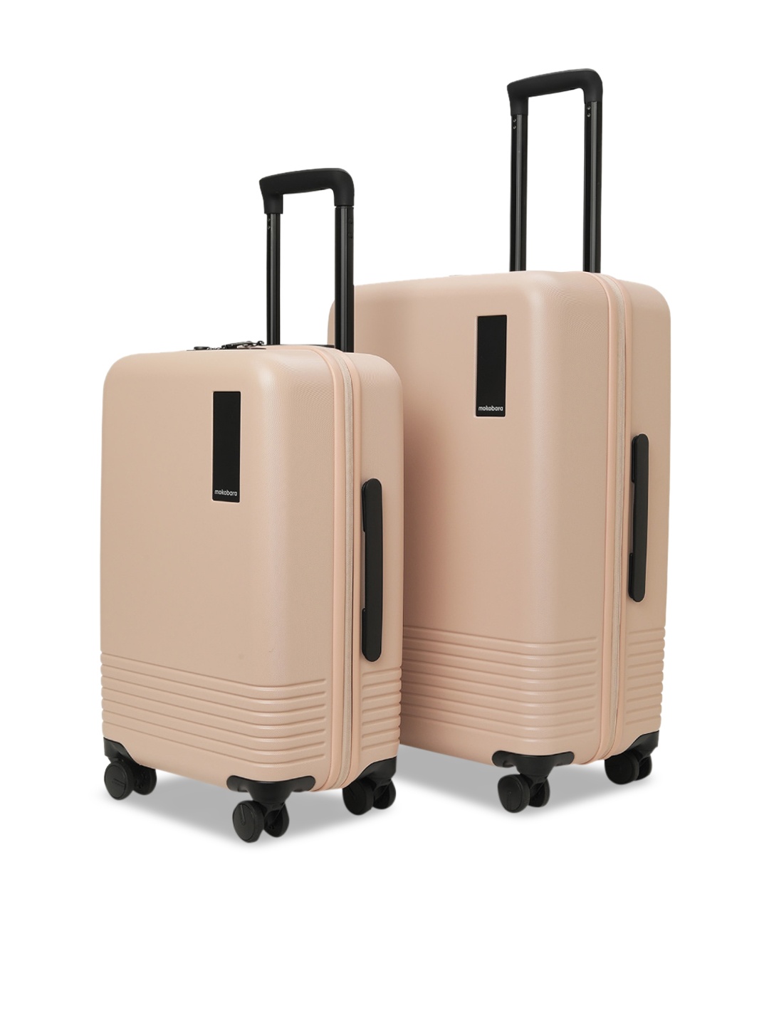 

MOKOBARA Set Of 2 Hard-Sided Trolley Suitcases, Pink