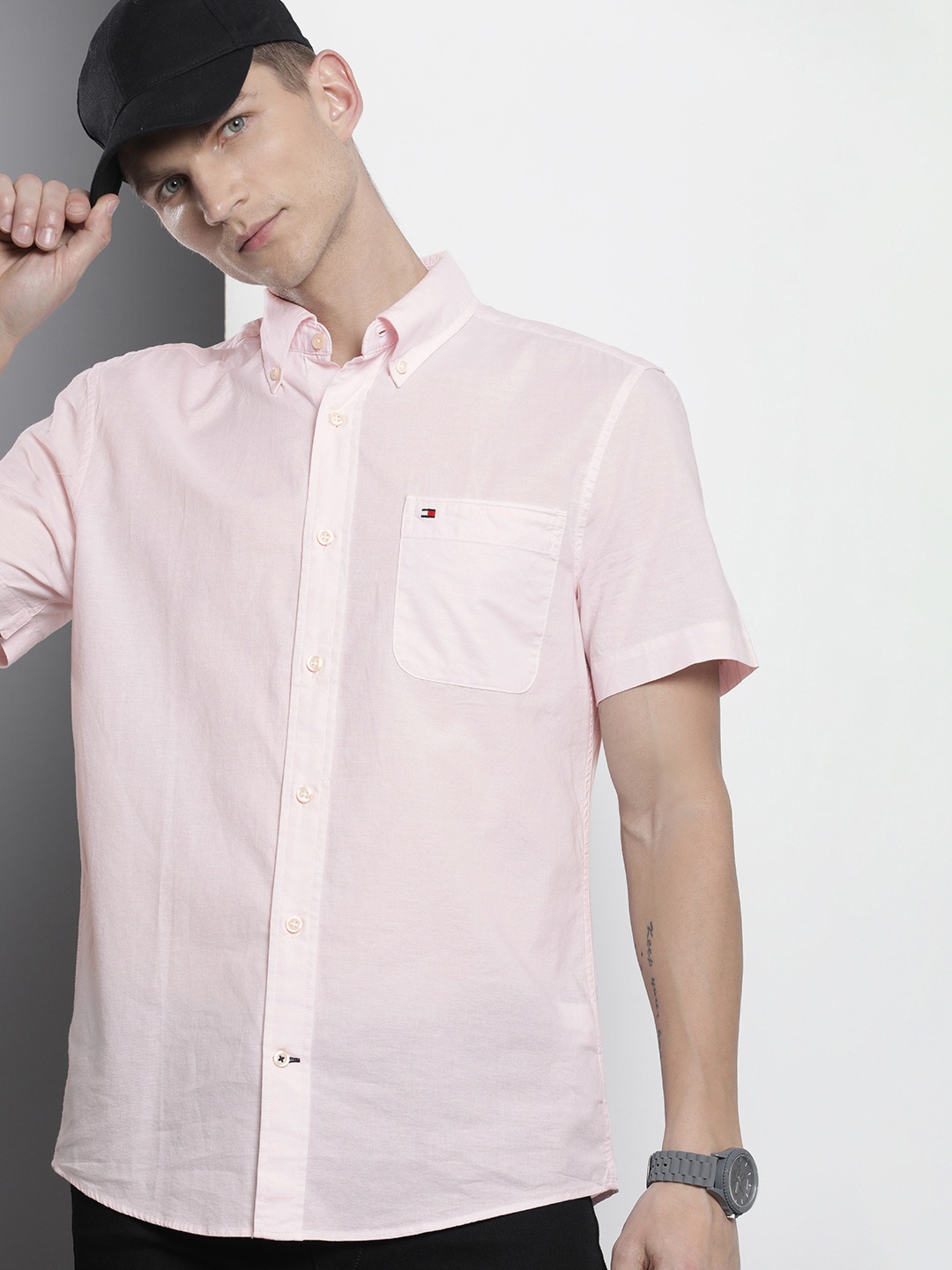 

Tommy Hilfiger Pure Cotton Casual Shirt, Pink