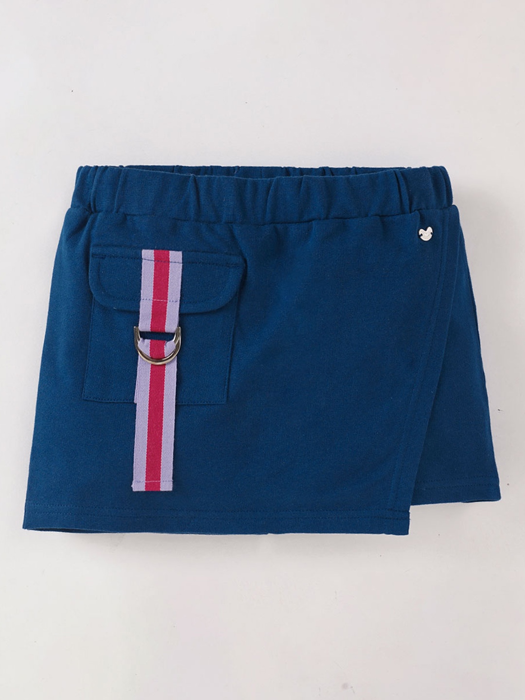 

Ed-a-Mamma Girls Side Tape Detailed Pure Cotton Skorts, Navy blue