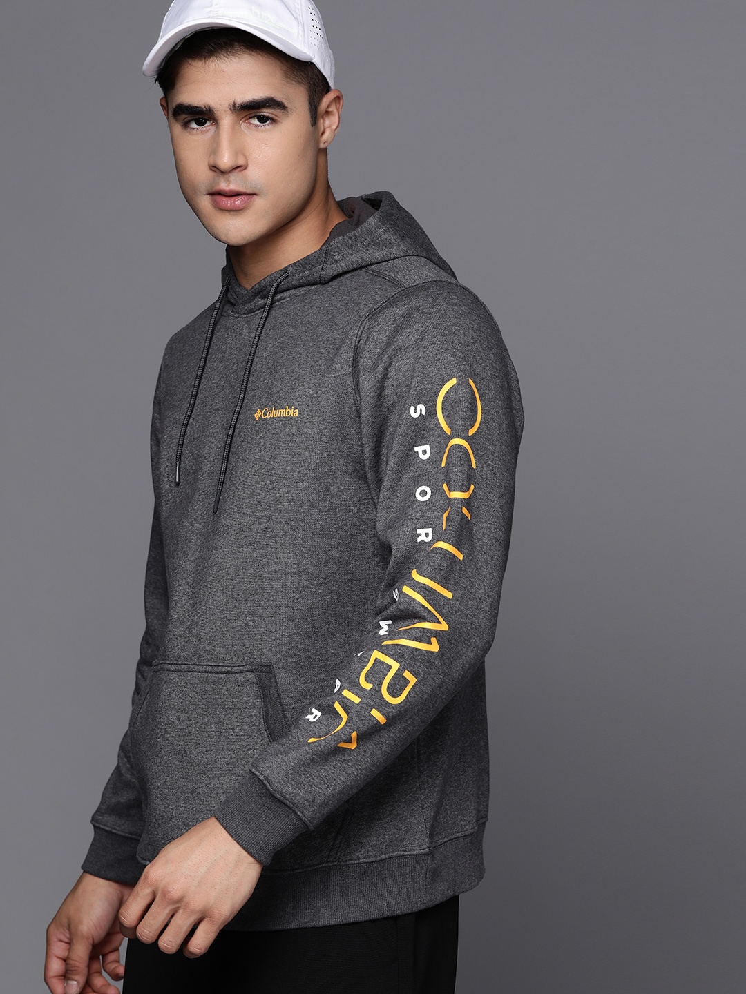

Columbia Men Printed Hooded Sweatshirt, Grey