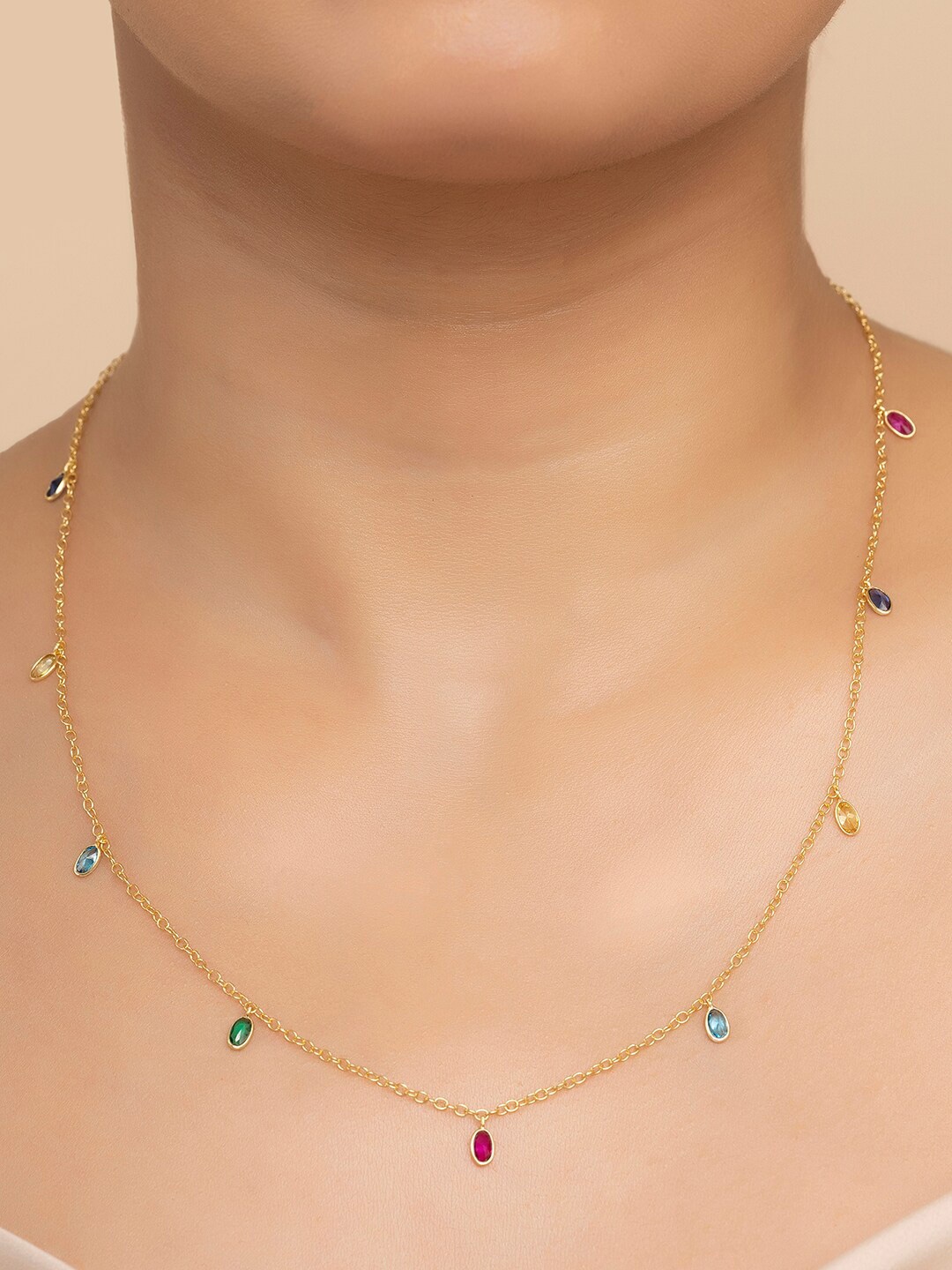 

March by FableStreet Sterling Silver Gold-Plated Necklace