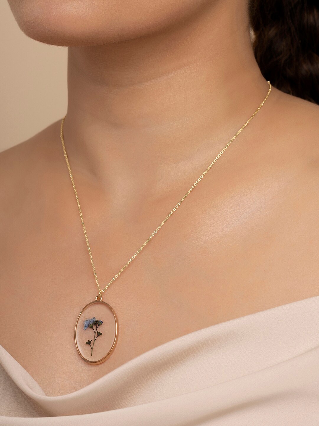 

March by FableStreet Brass Gold-Plated Necklace