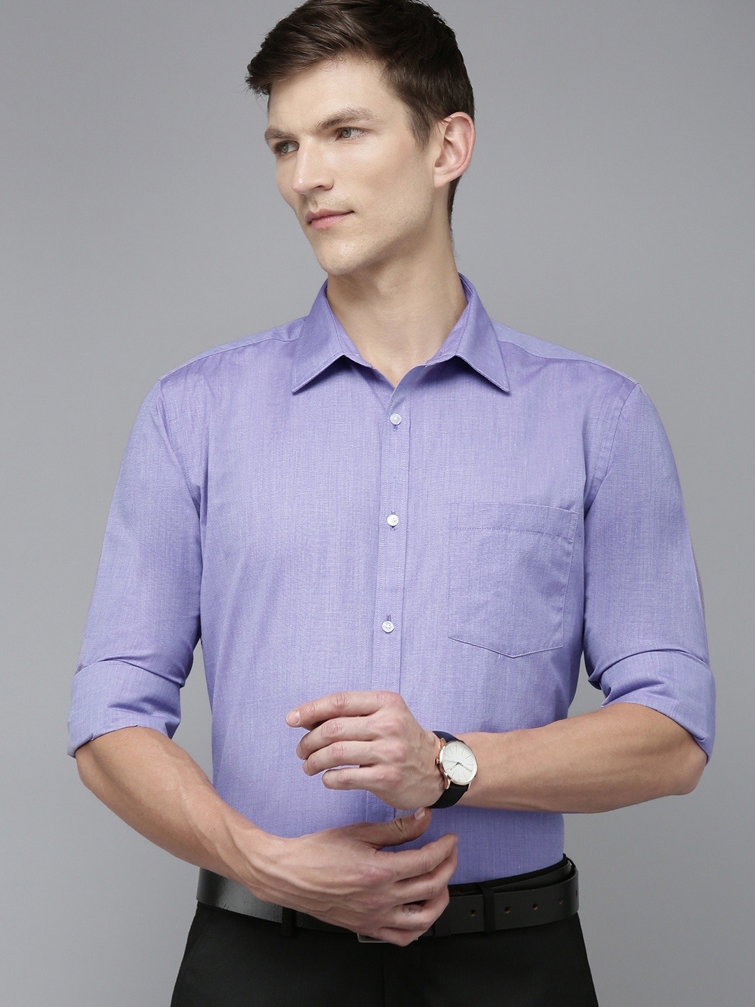 

Park Avenue Slim Fit Formal Shirt, Violet