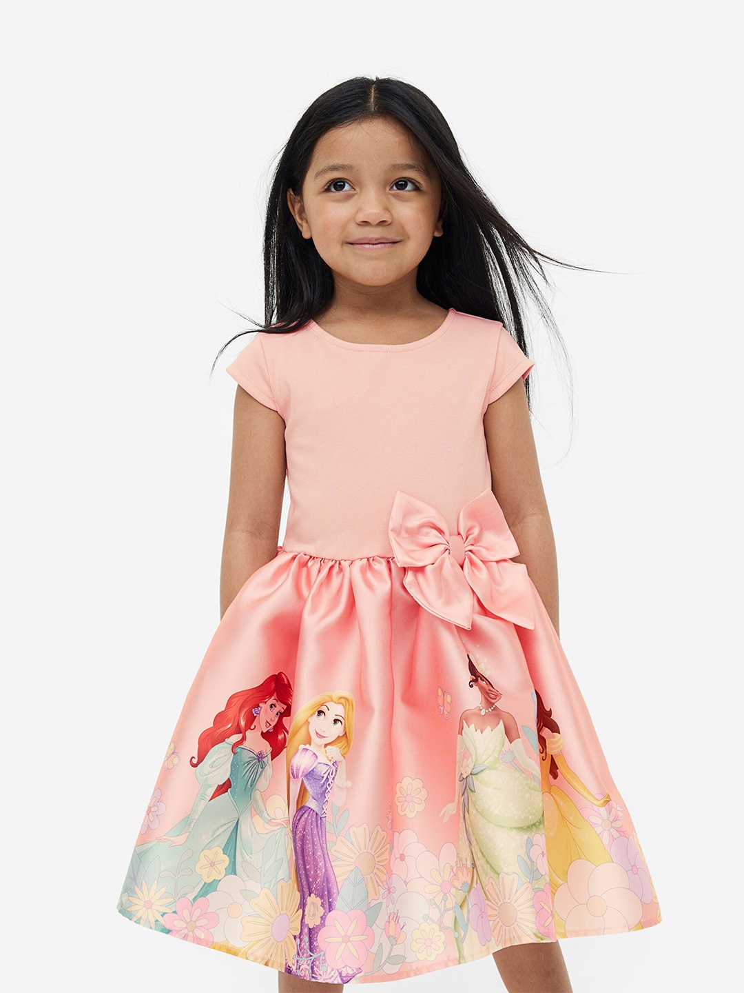 

H&M Girls Bow-Detail Dress, Pink