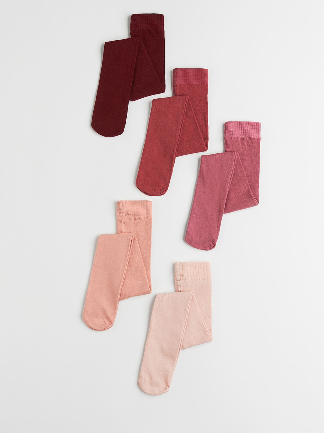 

H&M Girls 5-Pack Tights, Pink