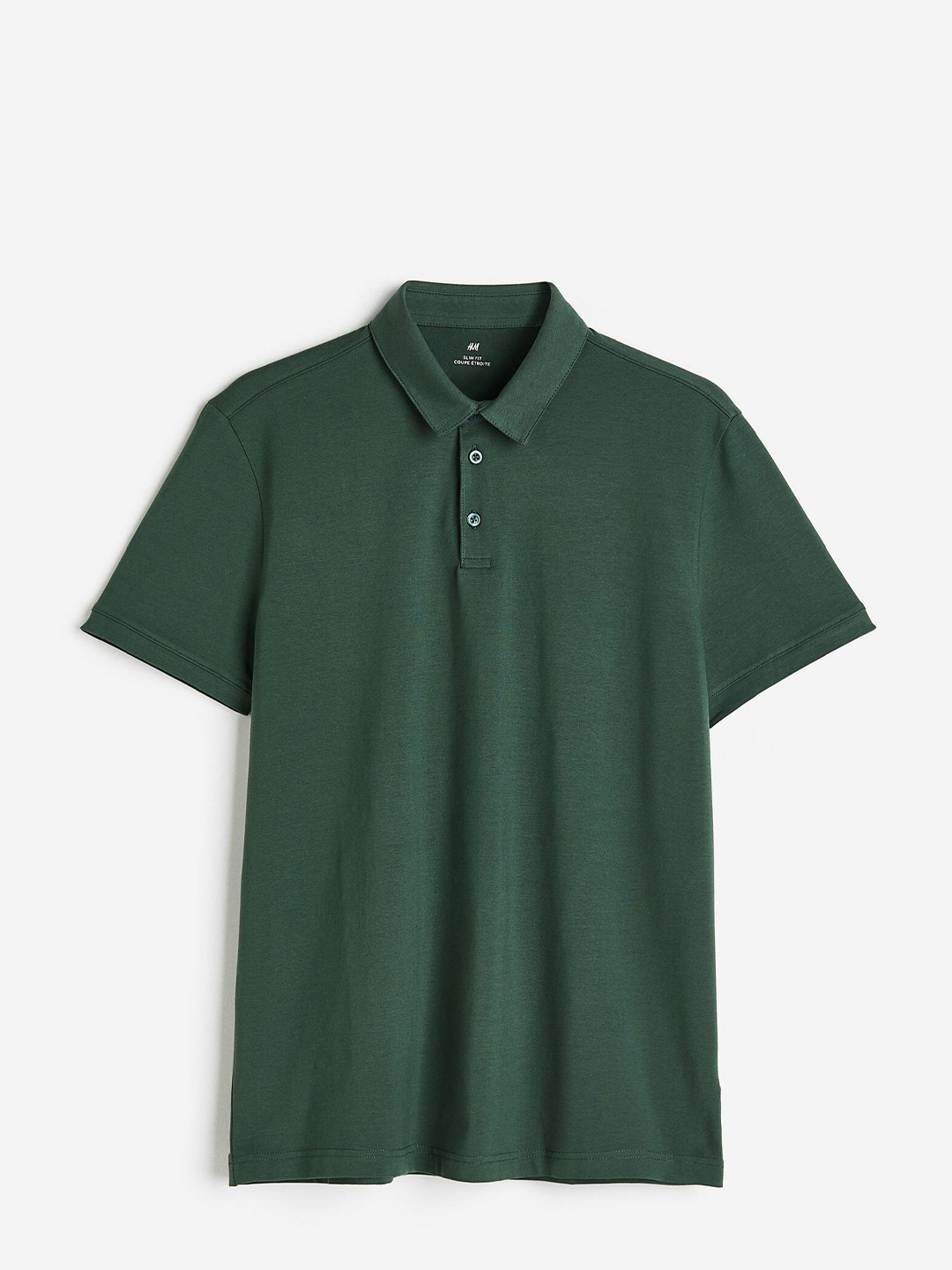 

H&M Men Slim Fit Polo Shirt, Green