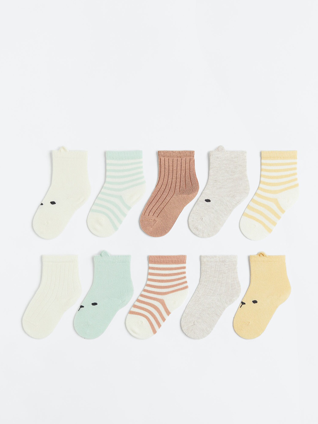 

H&M Infant Girls 10-Pack Socks, Beige