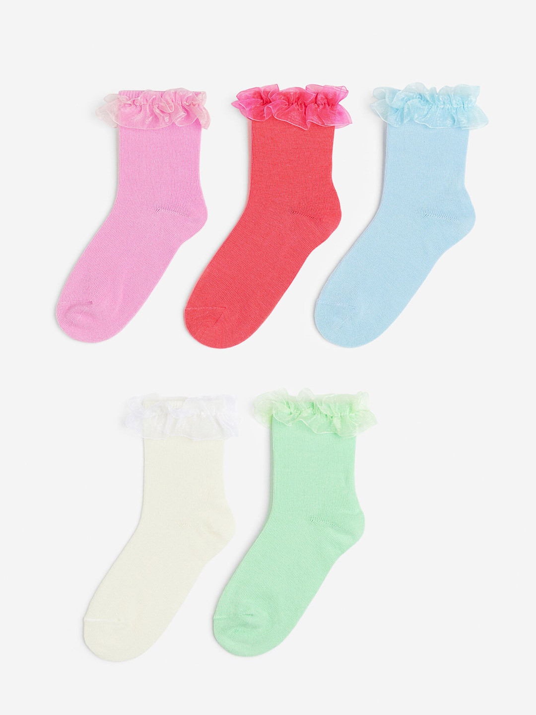 

H&M Girls 5-Pack Socks, Blue