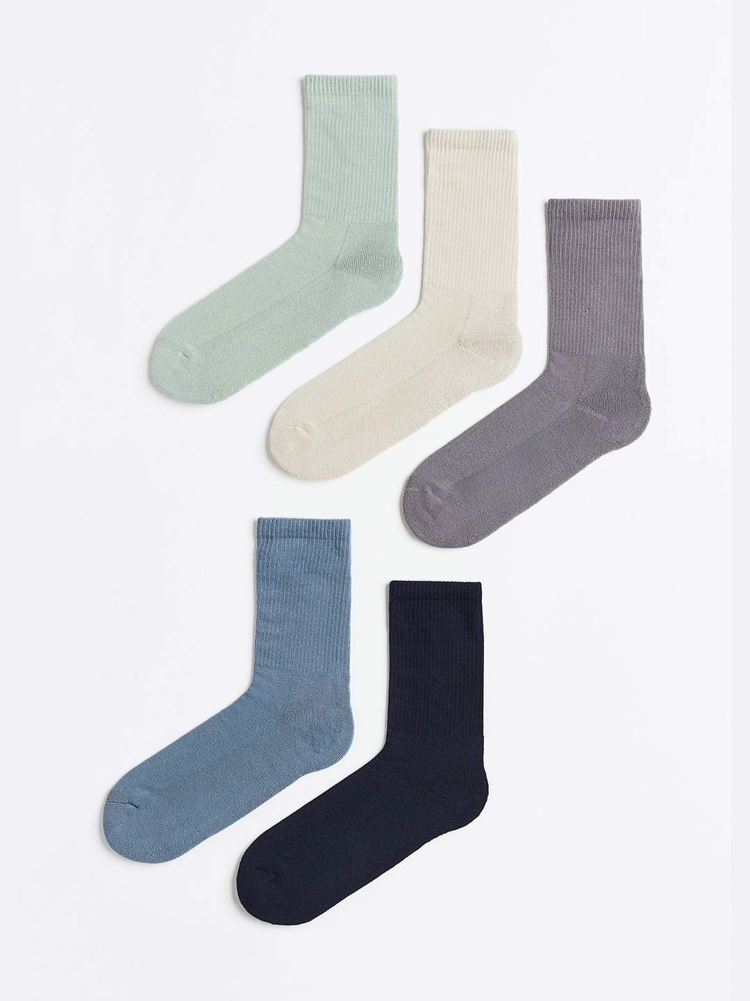 

H&M Men 5-Pack Socks, Beige