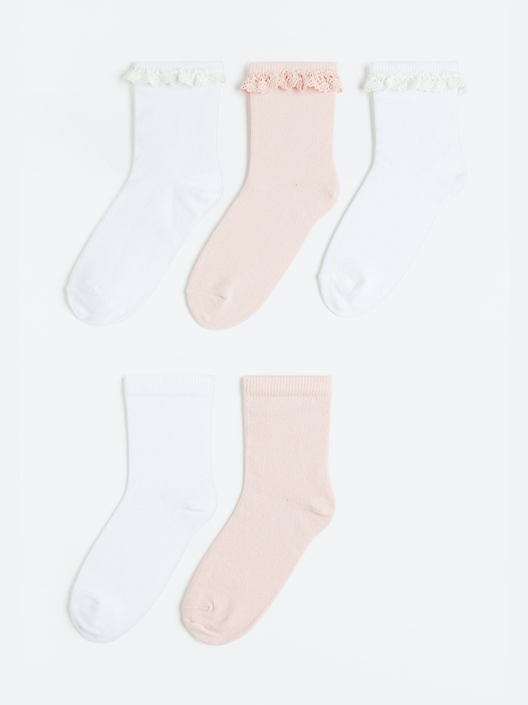 

H&M Girls 5-Pack Socks, Pink