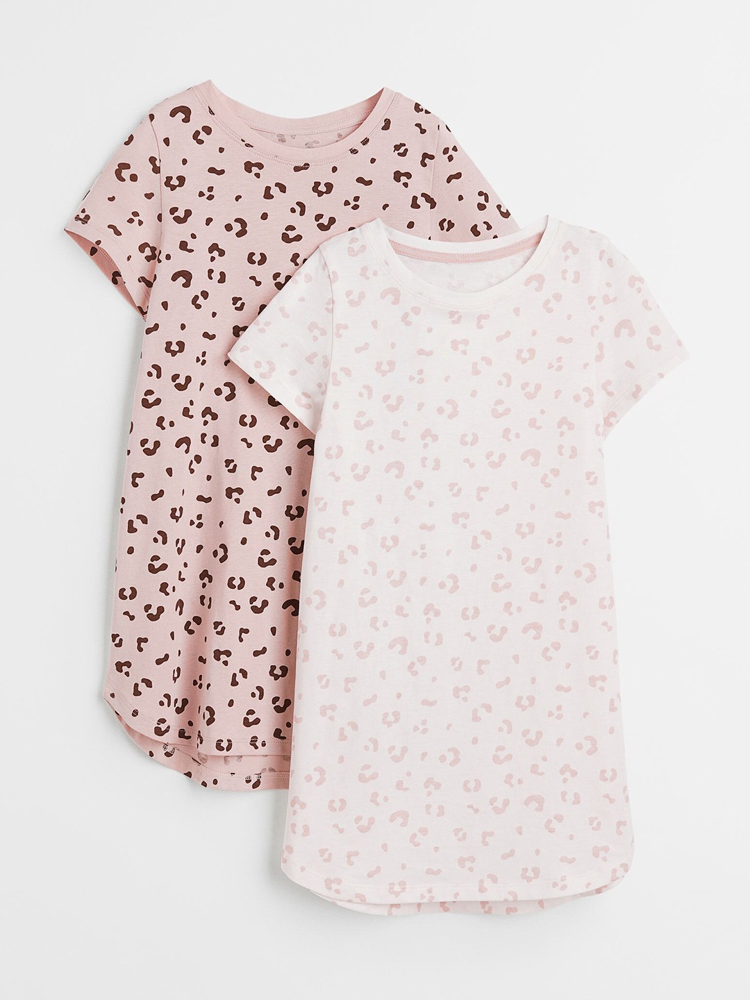 

H&M Girls 2-Pack Jersey Nightdresses, Pink
