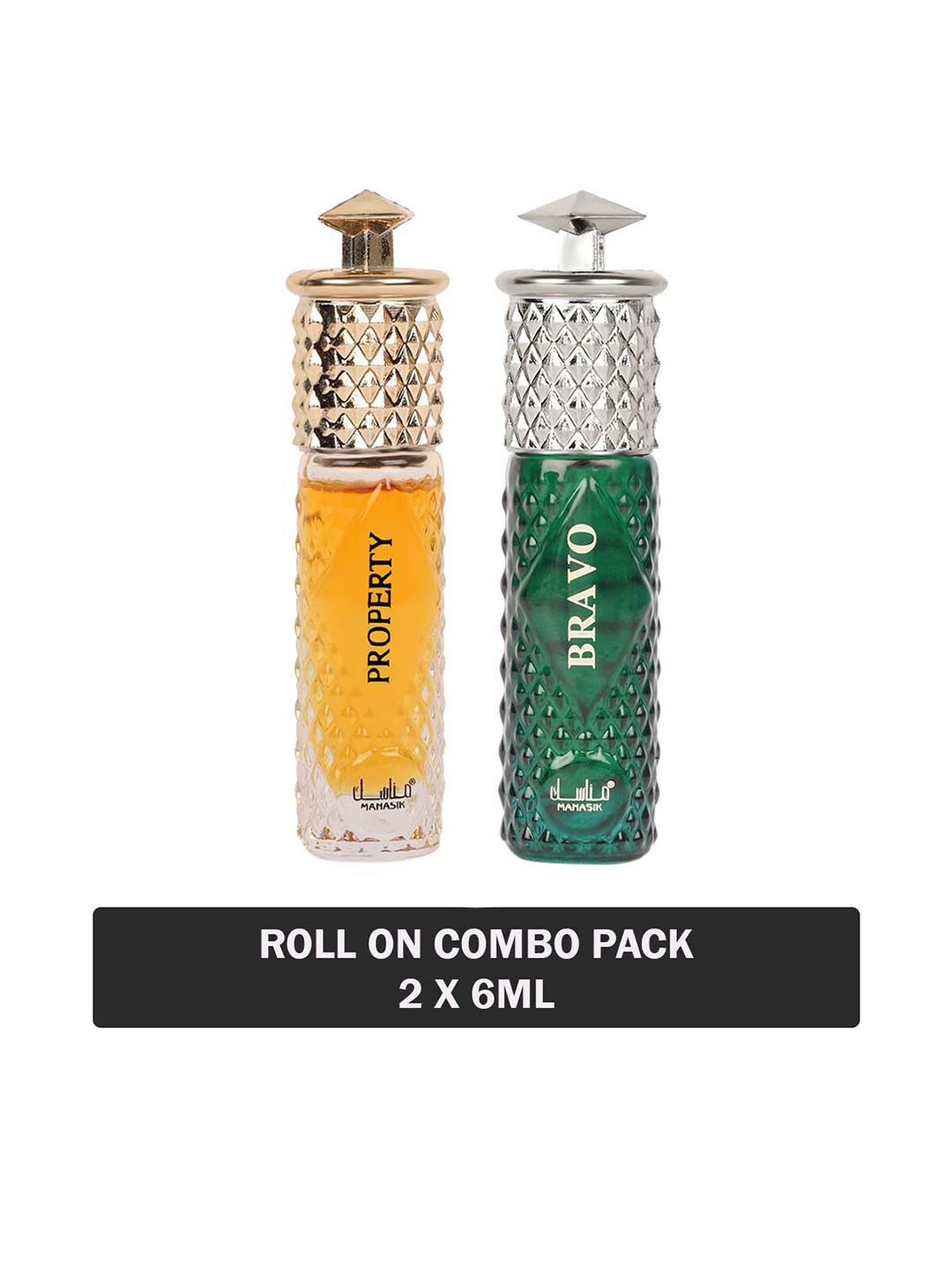

MANASIK Set Of 2 Long Lasting Attars 6 ml Each - Property & Bravo, Transparent