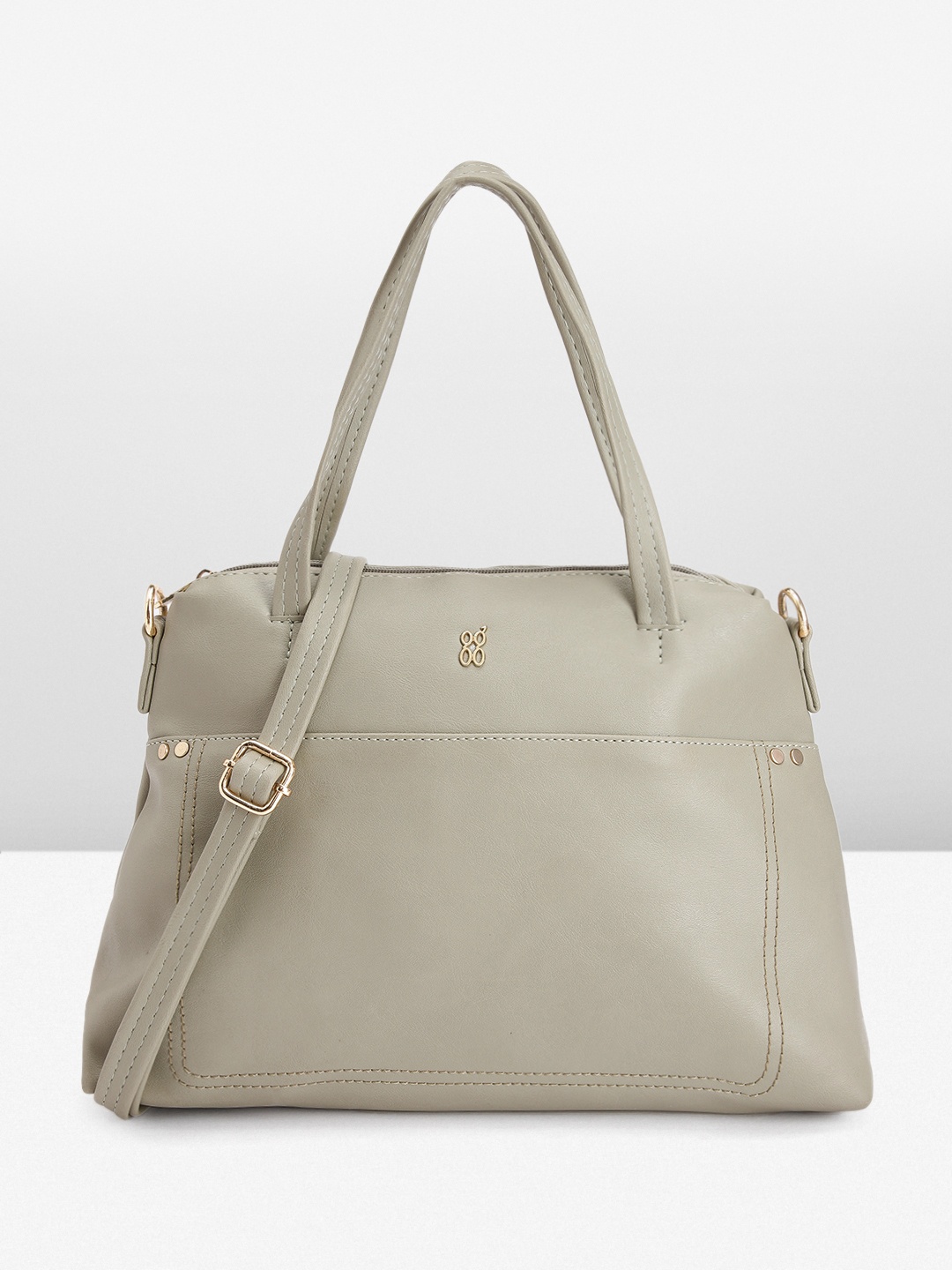

Baggit Women Solid Handheld Bag, Green