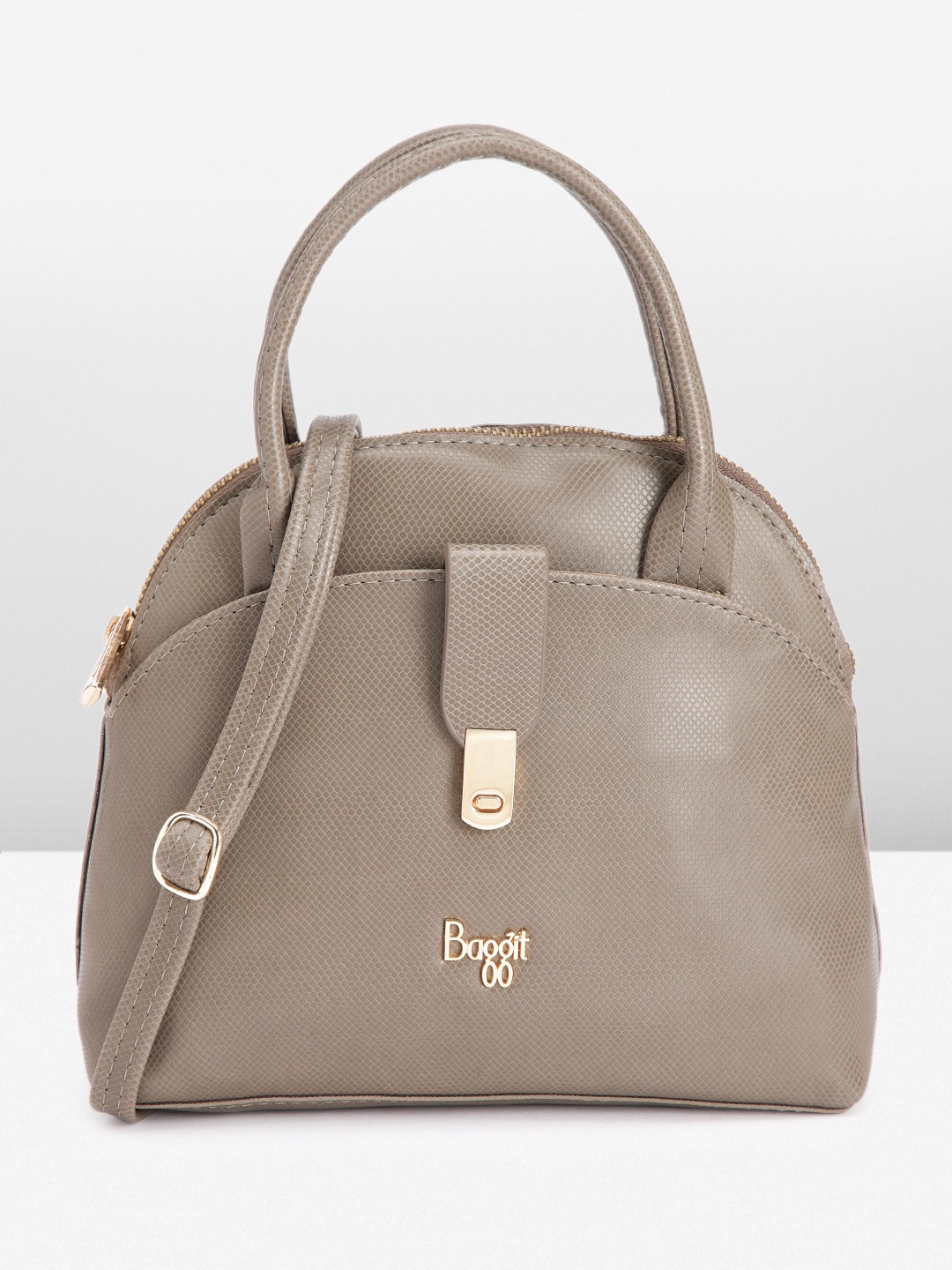 

Baggit Textured Handheld Bag, Khaki