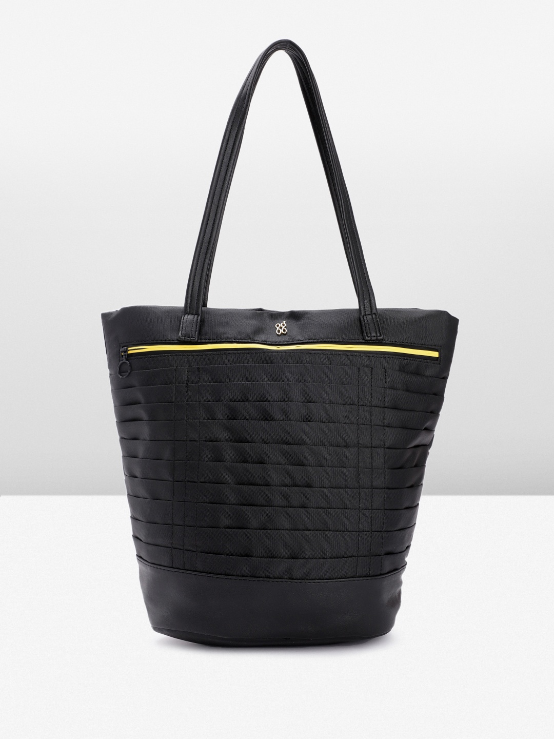 

Baggit Geometric Textured Shoulder Bag, Black
