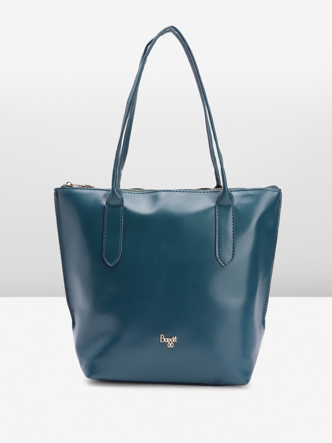 

Baggit Solid PU Structured Shoulder Bag, Teal