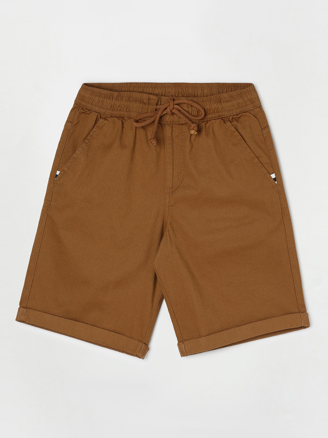 

Fame Forever by Lifestyle Boys Regular Fit Mid-Rise Cotton Chino Shorts, Brown