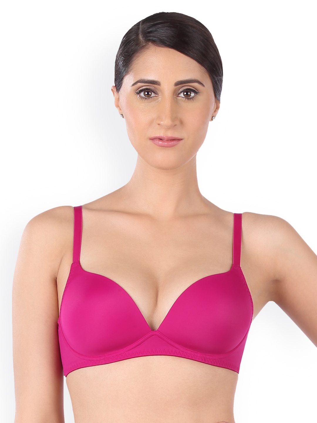 

Triumph T-Shirt Bra 77 Invisible Padded Wireless Seamless Everyday Bra, Magenta
