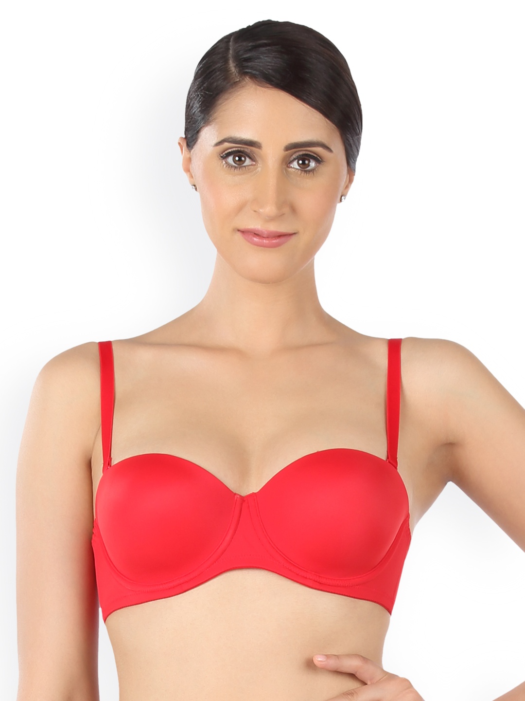 

Triumph T-Shirt Bra 77 Wired Padded Detachable Straps Seamless Everyday Bra, Red