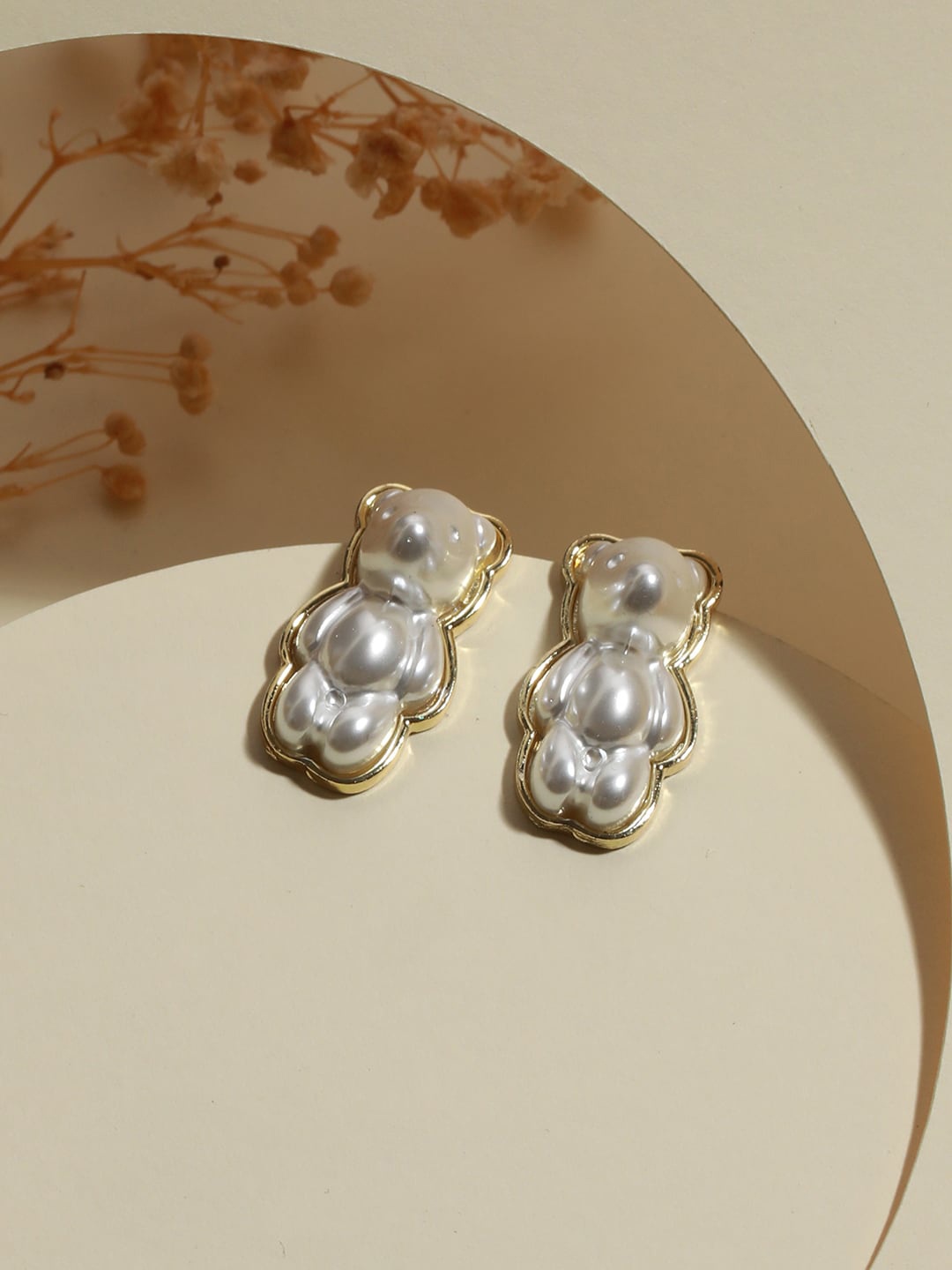 

Jazz and Sizzle Gold-Plated Quirky Drop Earrings, White