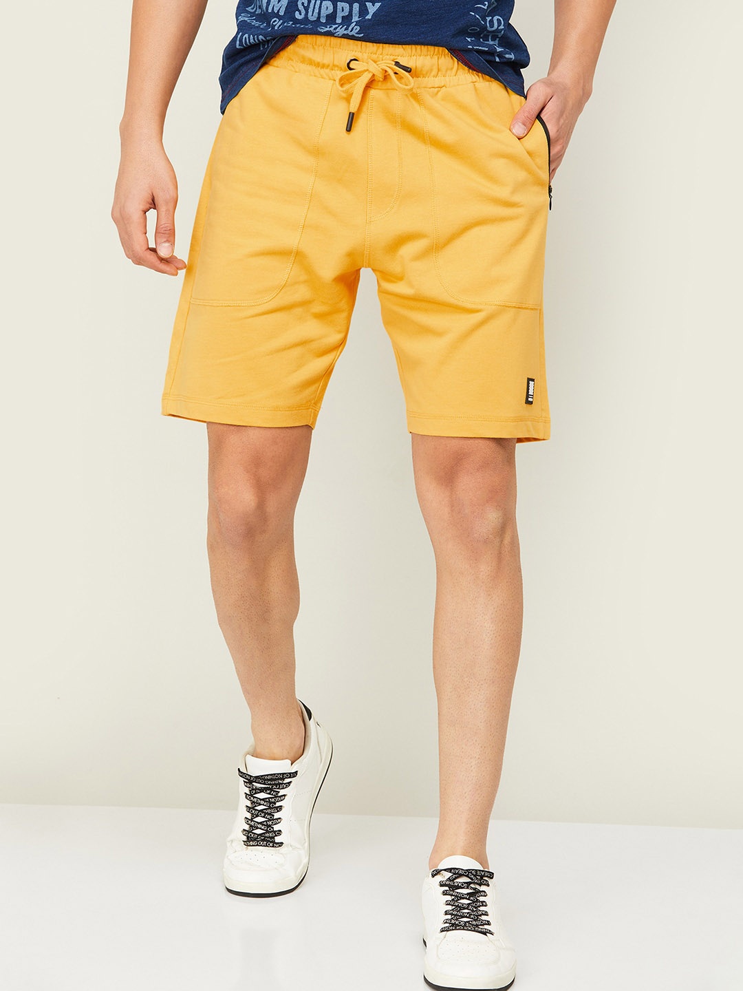

Forca Men Regular Fit Cotton Shorts, Yellow