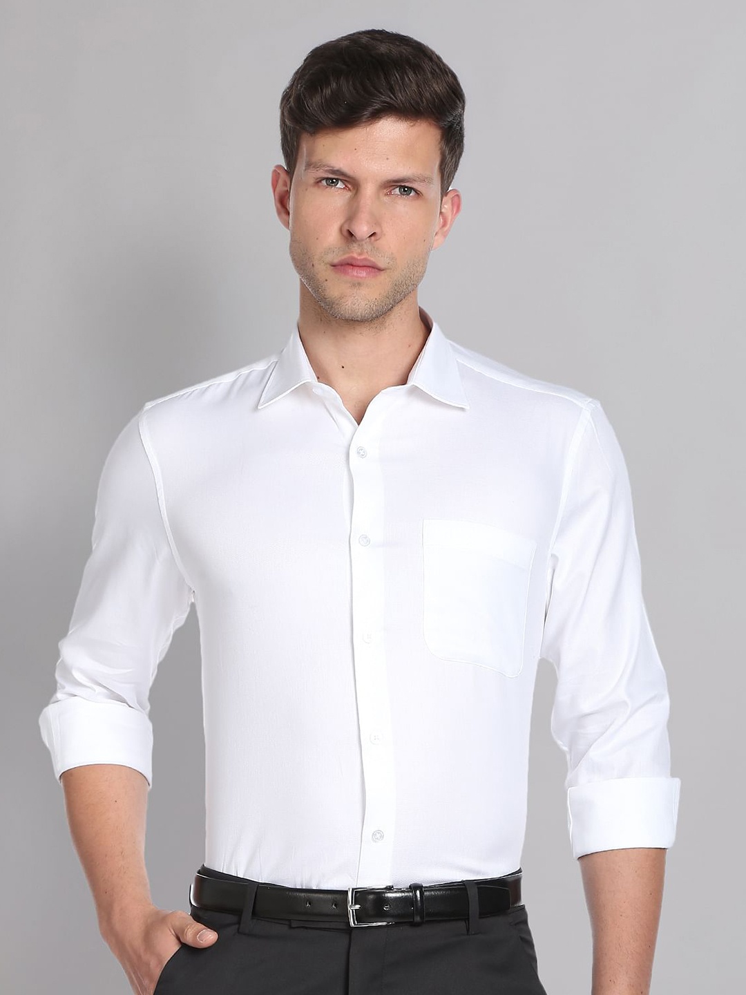 

AD By Arvind Cotton Casual Shirt, White