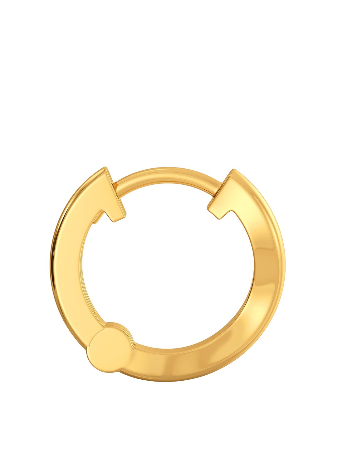 

MELORRA 18KT Gold-Plated Curl Motif High-Polished Nosepin
