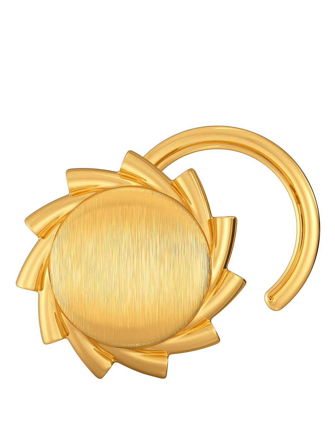 

MELORRA 18K Gold Sun Scripts Designed Nosepin