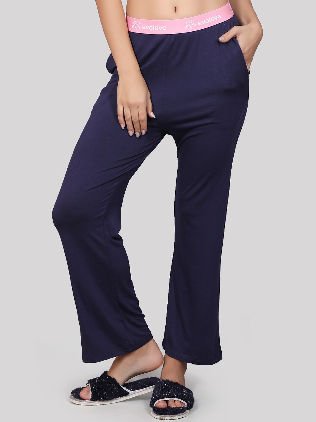 

evolove Relaxed Fit Lounge Pants, Navy blue