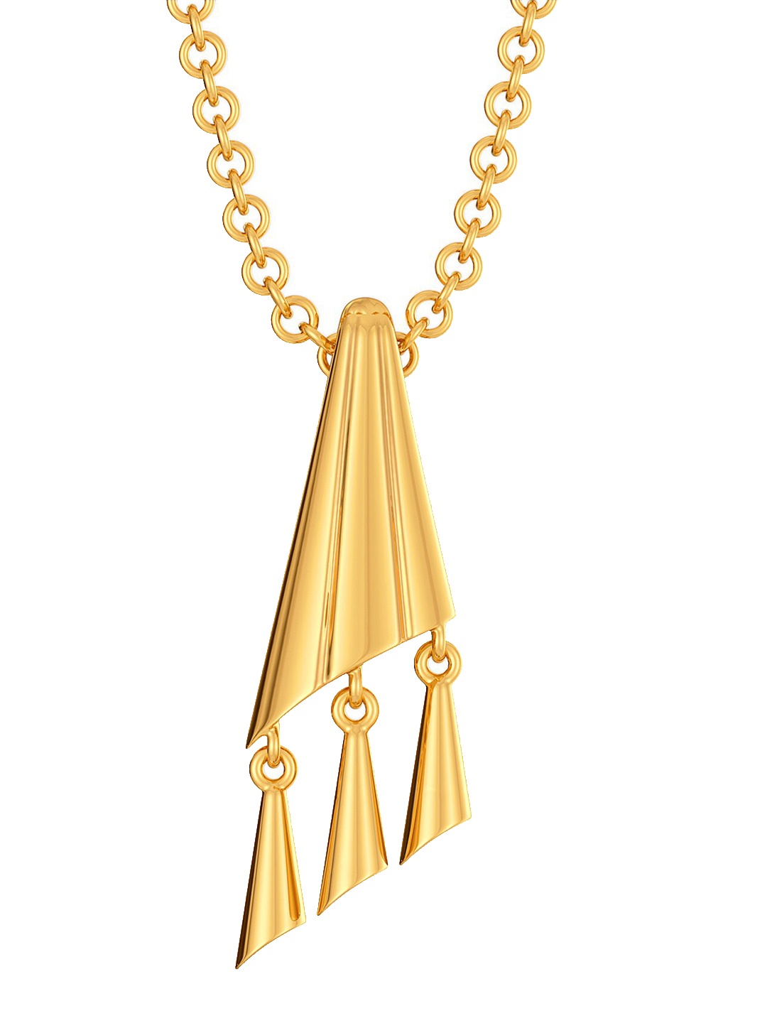 

MELORRA 18K Gold Twin Tassels Pendant