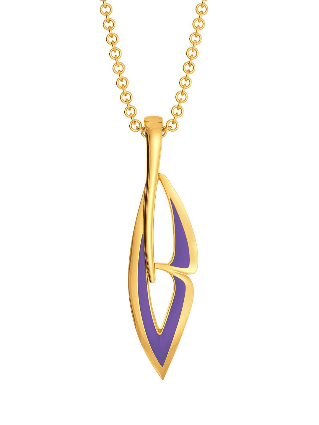 

MELORRA Violet Wings 18KT Gold Pendant